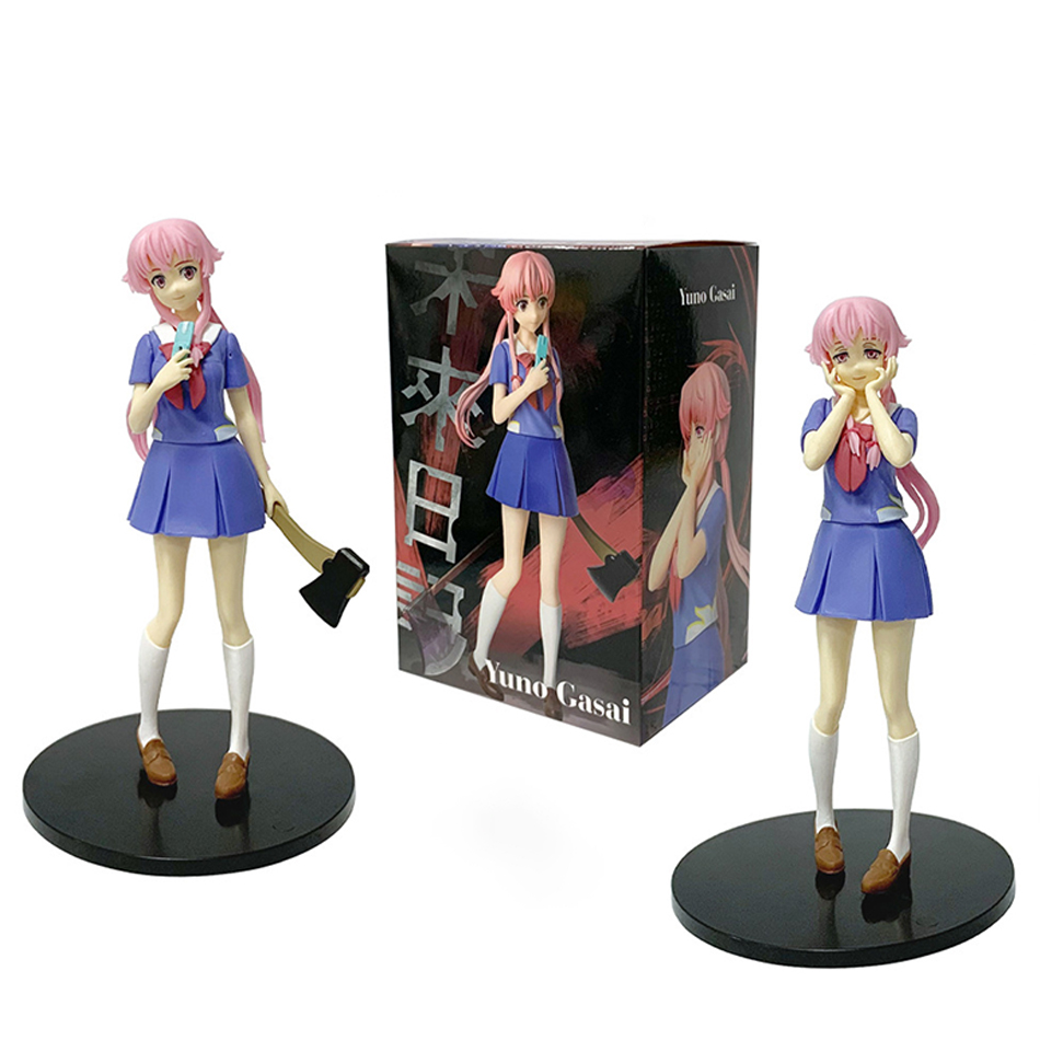 Good Smile Company Figma - 17cm未来日記ミライ日記我彩由乃アニメ制服ドレス立ち姿アクションフィギュアモデルデスクトップトイ