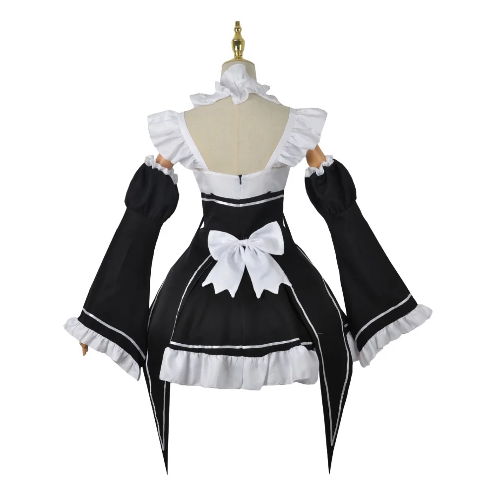 Anime Cosplay Rem - アニメラムレムメイドコスプレ再ゼロから始める異世界生活衣装女性ロリドレスハロウィンパーティースーツ