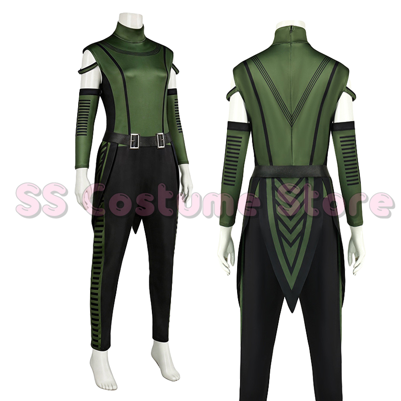 Anime Cosplay Bodysuit - 映画ギャラクシーガーディアンズマンティスコスプレ衣装女性スーパーヒーローグリーンジャンプスーツボディスーツバトルユニフォームハロウィンパーティー衣装