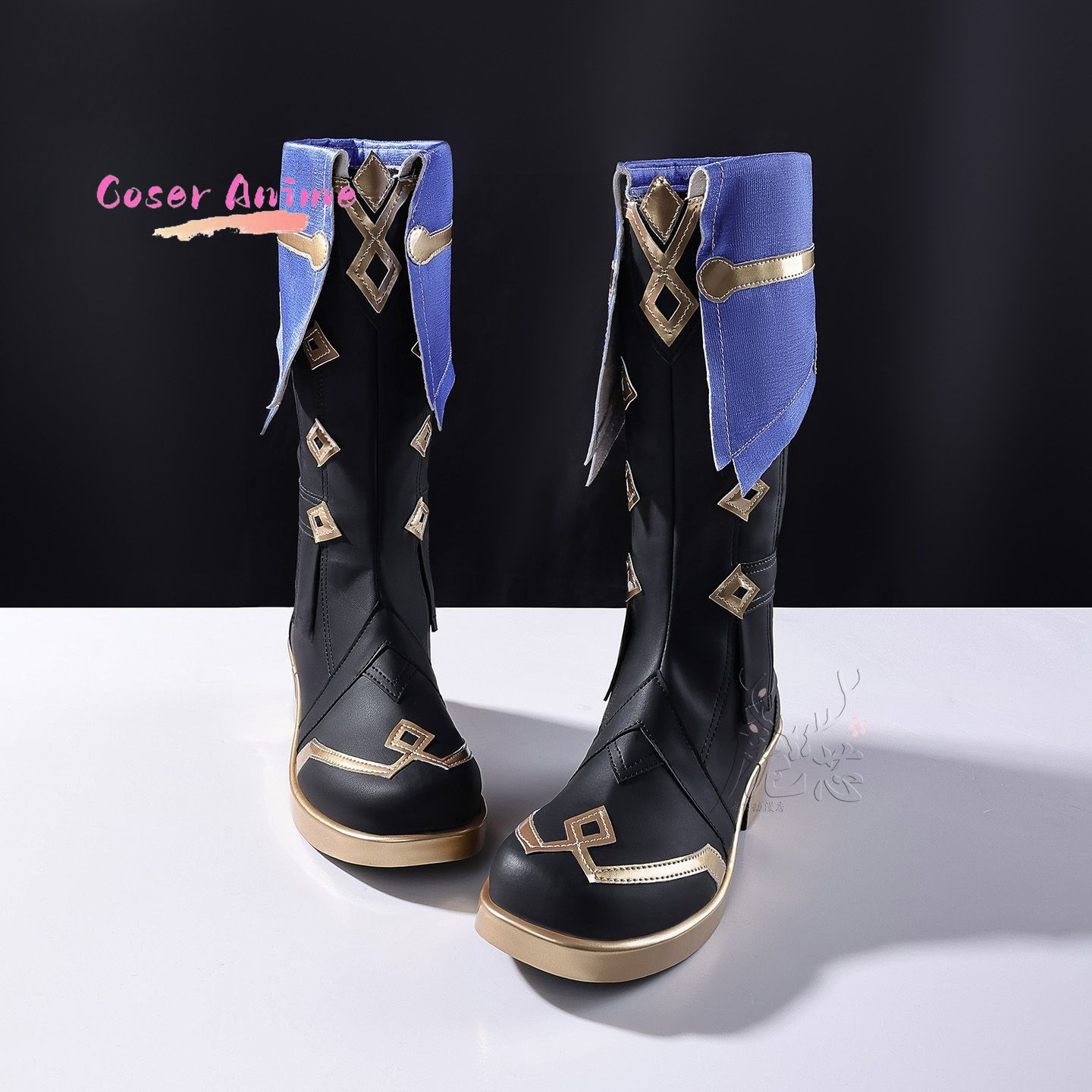 Cosplay Anime Shoes - ゲーム「原神」のミティアのコスプレ用シューズ。アニメキャラクター、ハロウィーン、カーニバルパーティーの小道具として。