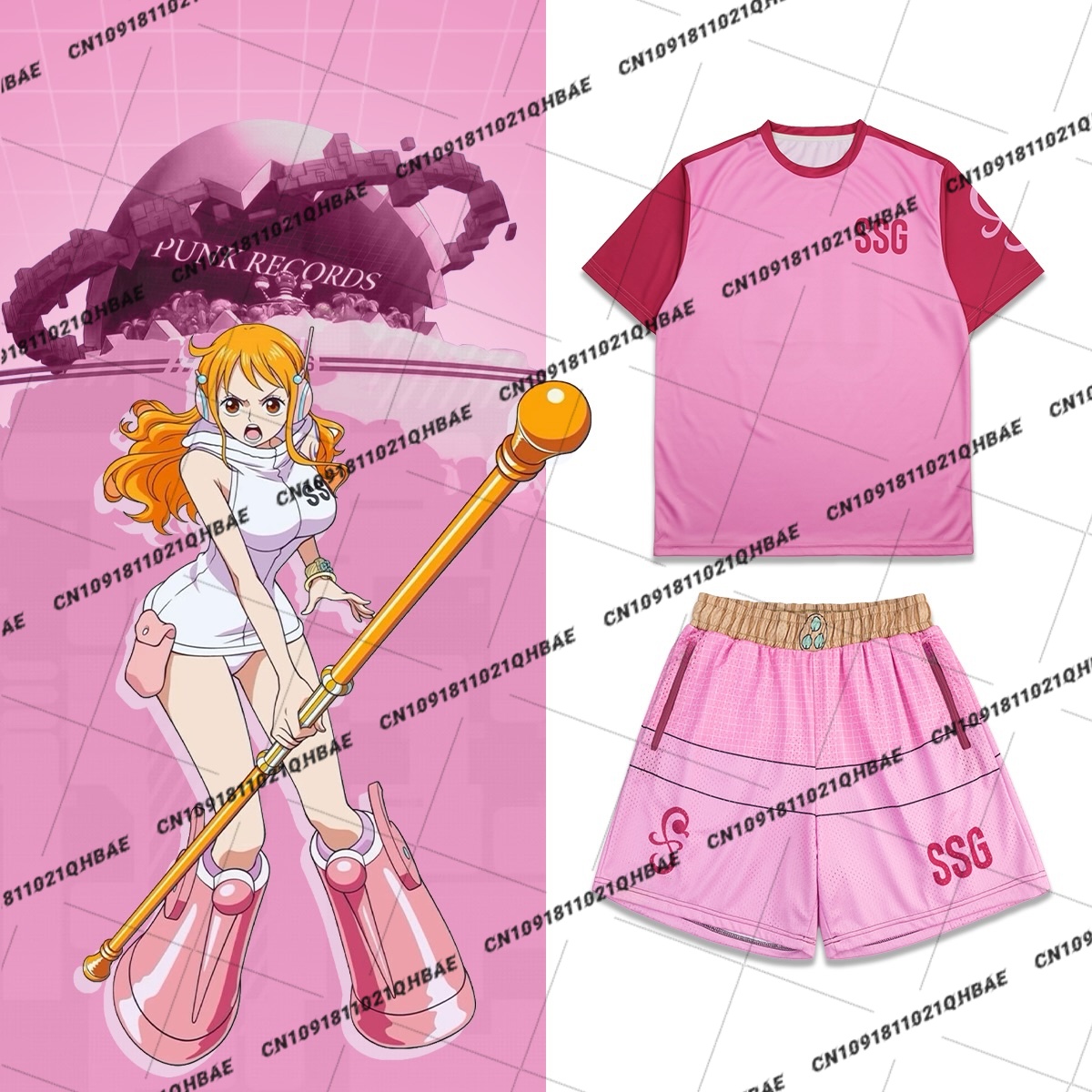 Costume Anime Cosplay - 2026年新作 エッグヘッド島 ナミ アニメファン向け コスプレ衣装 メンズファッション
