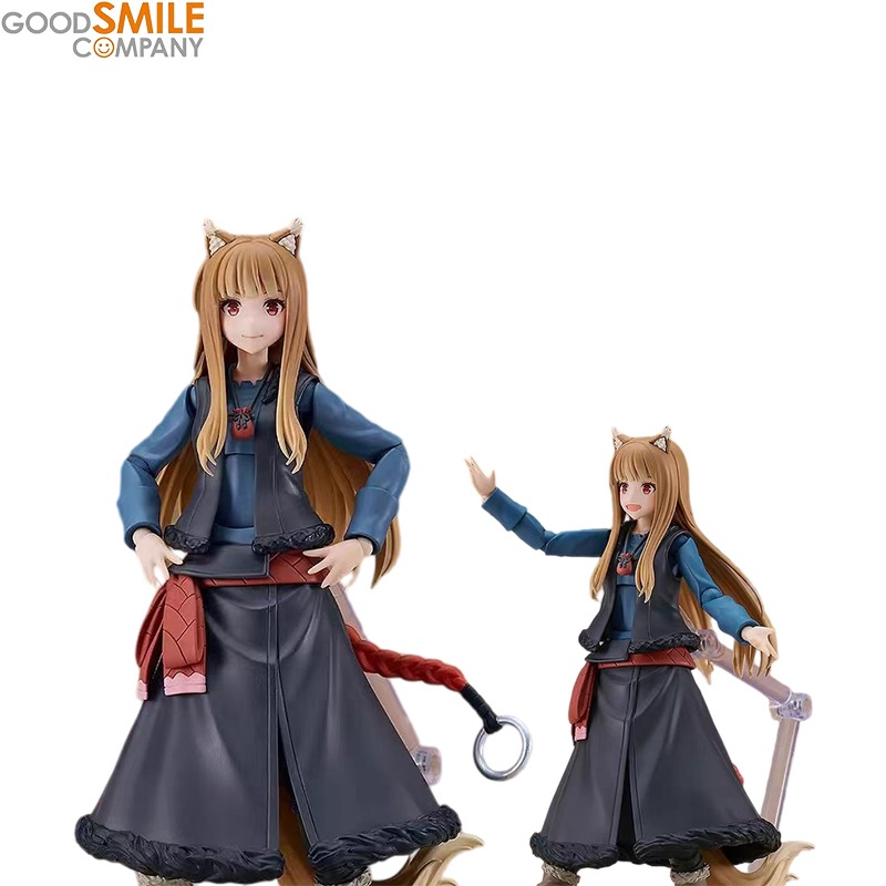 Good Smile Company Figma - 在庫あり。正規品。マックスファクトリー製、ホロ・スパイス・アンド・ウルフのPVC製フィギュア、高さ14cm。アニメキャラクターのコレクション用ディスプレイ玩具。