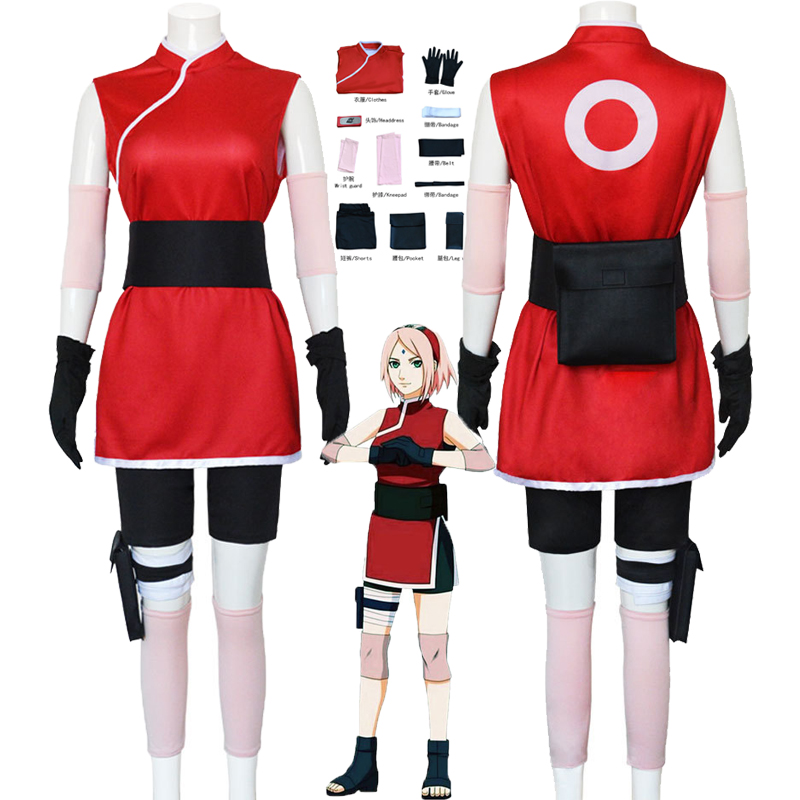 Anime Cosplay Easy - アニメ「チュノ・サクラ」サクラコスプレドレス、ニュートラルな忍者風カートゥーン、ハロウィンカーニバルファンタジーカーニバルコスチューム