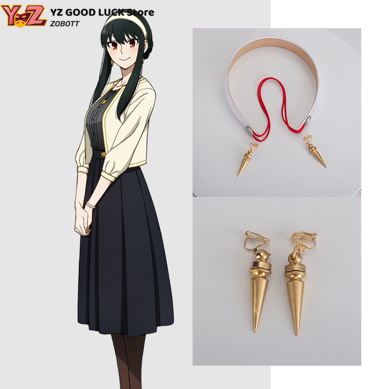 Anime Cosplay Yor - ゲームアニメ「ヨル・フォージャー」ブラックストレートコスプレプロップ、80cmコスチュームアクセサリー（女性と男性用）、ハロウィンカーニバルやテーマパーティーに最適