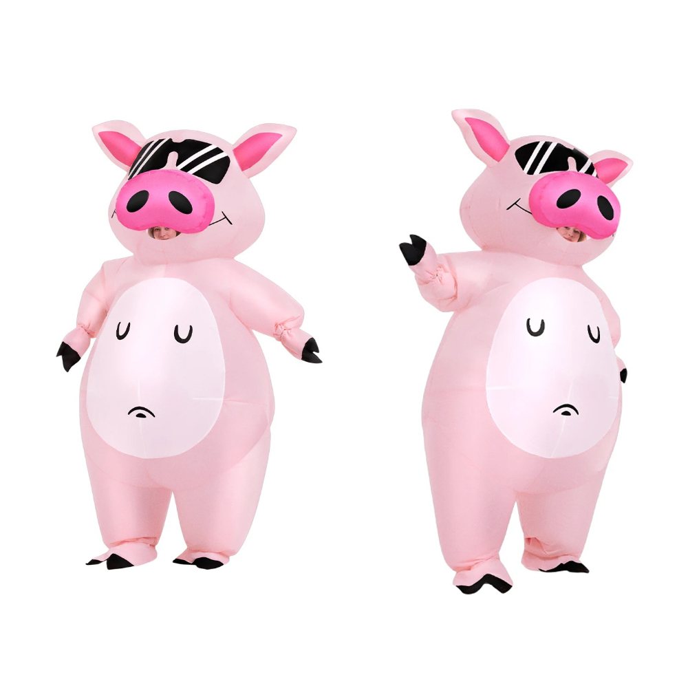 漫画動物子豚のインフレータブルコスチューム アニメピンクスー - Costume Anime Cosplay のレビューと価格
