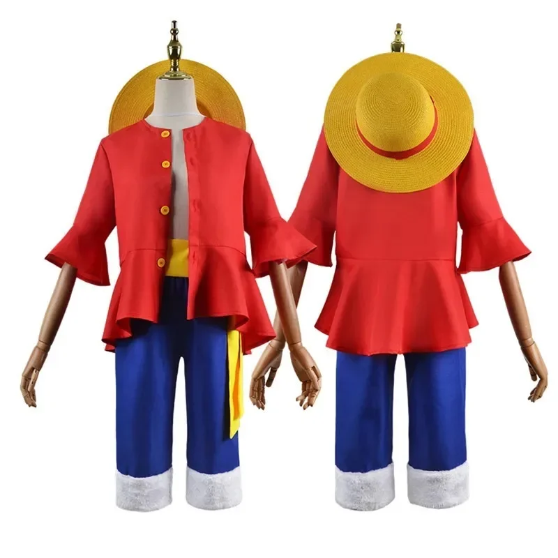 ハロウィンアニメ M-モンキー D ルフィフルセットコスプレ - Anime Cosplay Luffy のレビューと価格