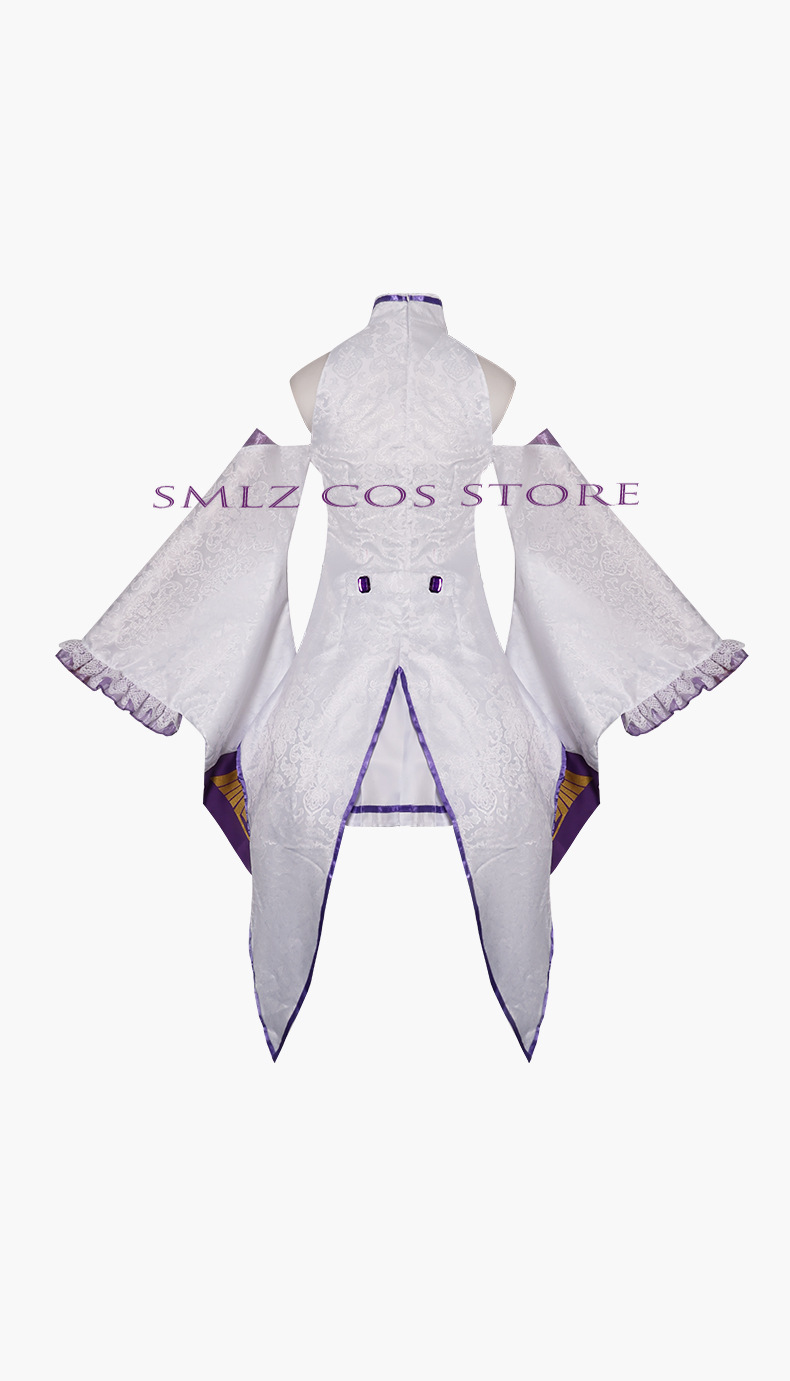 エミリアコスプレアニメ再ゼロカラハジメル異世界生活衣装白制服 - Costume Anime Cosplay のレビューと価格
