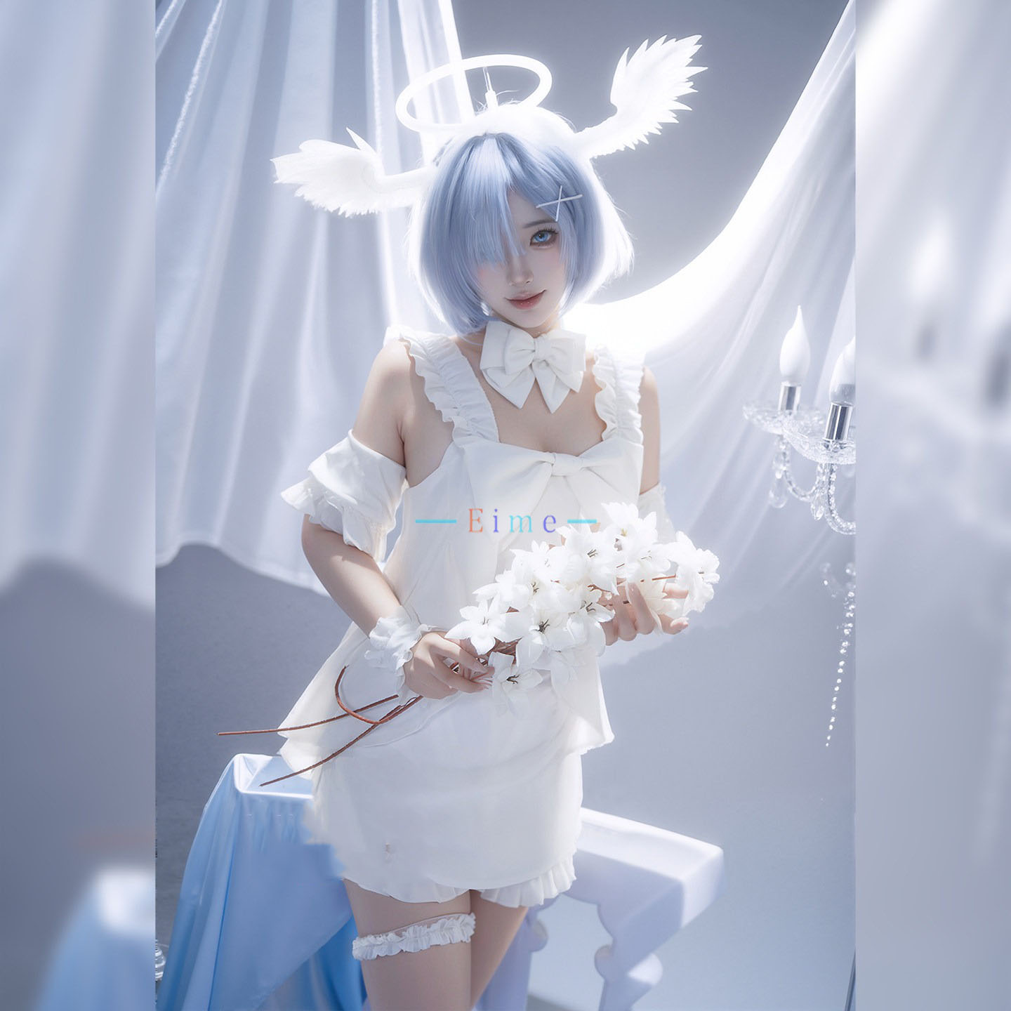 アニメ『Re:Life Zero』のレムのコスプレ衣装。女性 - Anime Cosplay Rem のレビューと価格