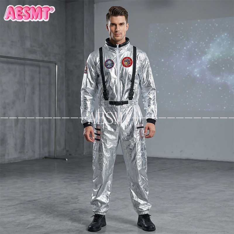 宇宙飛行士宇宙服コスプレ衣装消防士ジャンプスーツワンピースボ - Anime Cosplay Bodysuit のレビューと価格