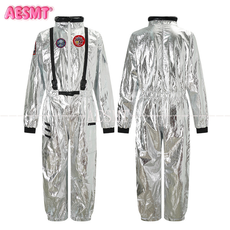 宇宙飛行士宇宙服コスプレ衣装消防士ジャンプスーツワンピースボ - Anime Cosplay Bodysuit のレビューと価格