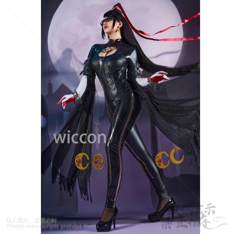 ゲームベヨネッタコスプレアニメ衣装背中の開いたフルボディスー - Anime Cosplay Bodysuit のレビューと価格