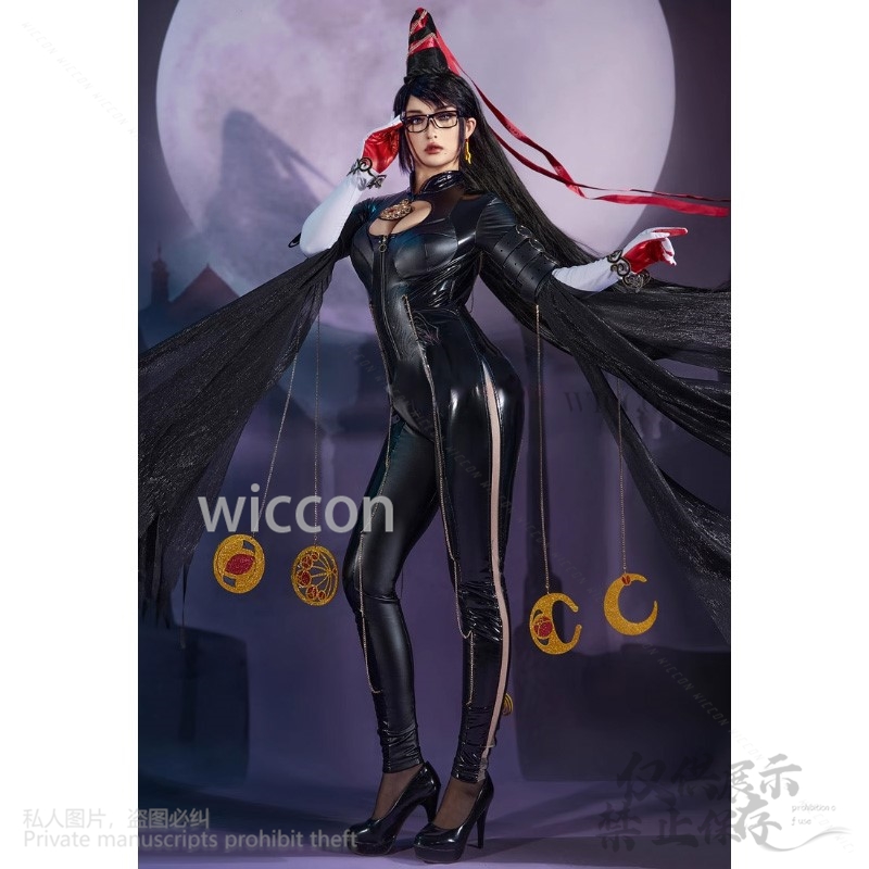 ゲームベヨネッタコスプレアニメ衣装背中の開いたフルボディスー - Anime Cosplay Bodysuit のレビューと価格