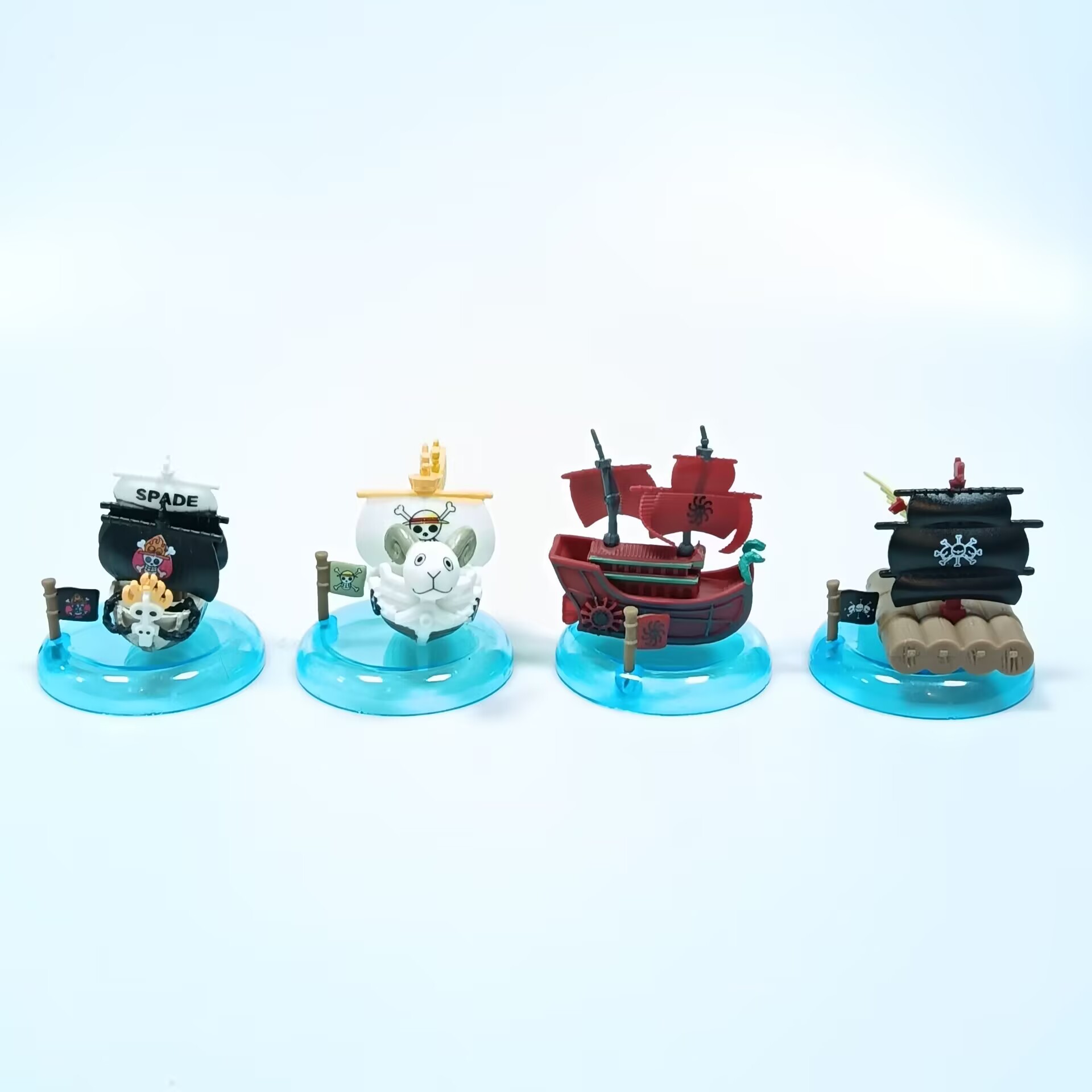 8隻の海賊船麦わら帽子ロード梅の花朗報サン黒ひげブラインドボ - One Piece Straw Hat のレビューと価格