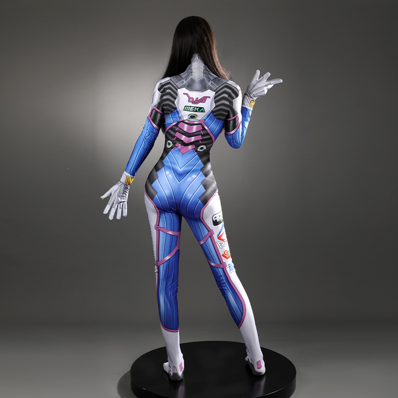 女性用DVAコスプレ衣装、シューティングゲームキャラクター、 - Anime Cosplay Bodysuit のレビューと価格