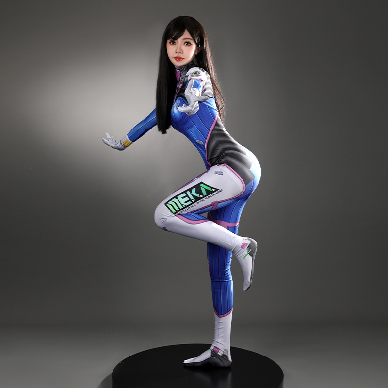 女性用DVAコスプレ衣装、シューティングゲームキャラクター、 - Anime Cosplay Bodysuit のレビューと価格