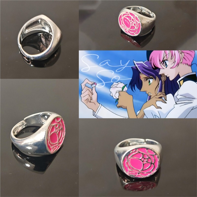 ピンクローズリング天王うてな革命少女うてなコスプレ小道具金属 - Anime Cosplay Girlfriend のレビューと価格