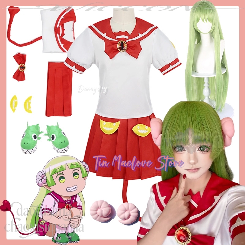 クララ・ヴァラックの衣装 かわいい JK 制服 赤いドレス  - Anime Cosplay Kostüm のレビューと価格