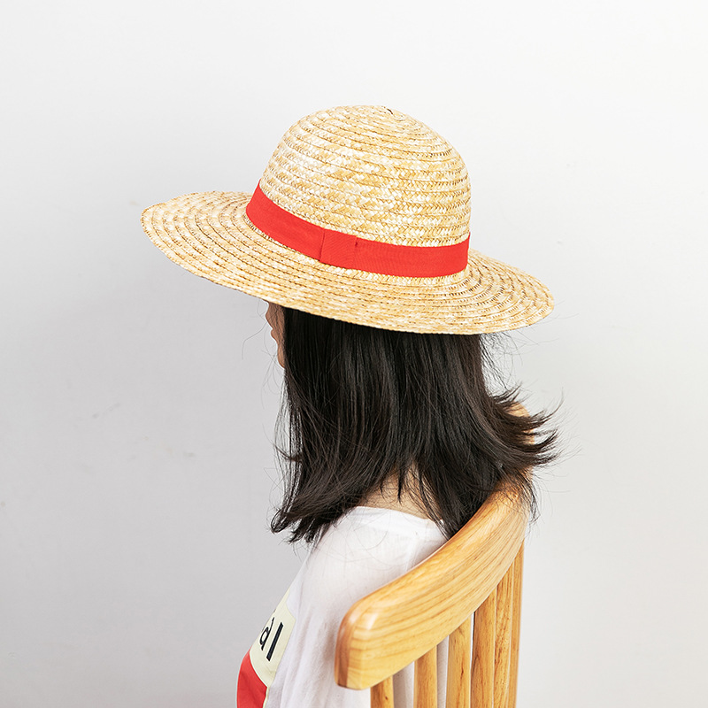 麦わら帽子アニメコスプレ小道具ルフィキャップロールプレイステ - One Piece Straw Hat のレビューと価格