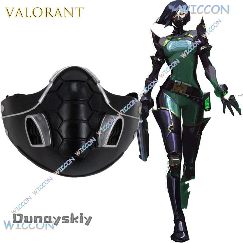 Valorant バイパースネークマスクウィッグコスプレハロ - Anime Cosplay Face のレビューと価格