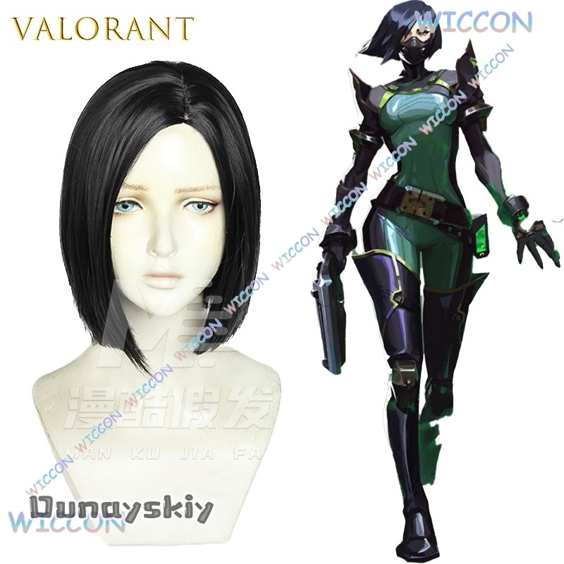 Valorant バイパースネークマスクウィッグコスプレハロ - Anime Cosplay Face のレビューと価格