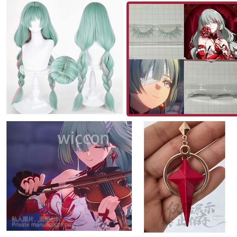 アニメ Phrolova コスプレウィッググリーンピンク混合 - Costume Anime Cosplay のレビューと価格