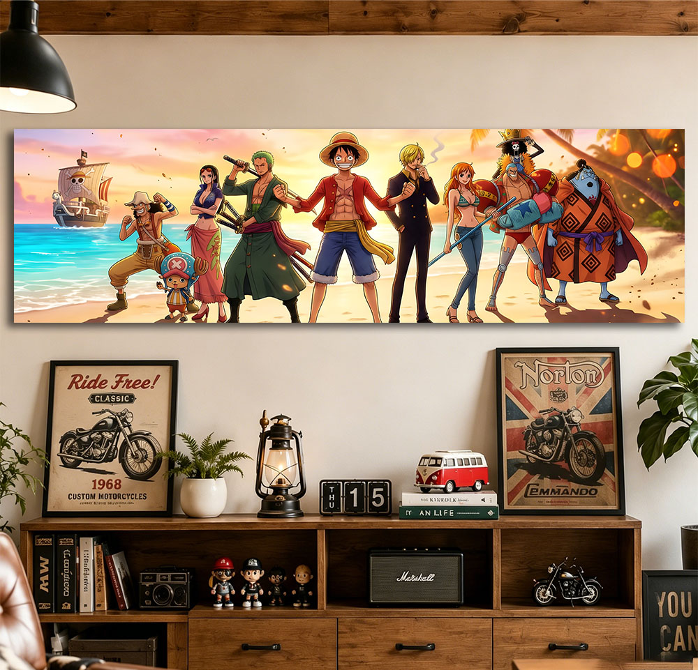 ワンピース 麦わら帽子の一味 Q タペストリー、ルフィ ゾロ - One Piece Straw Hat のレビューと価格