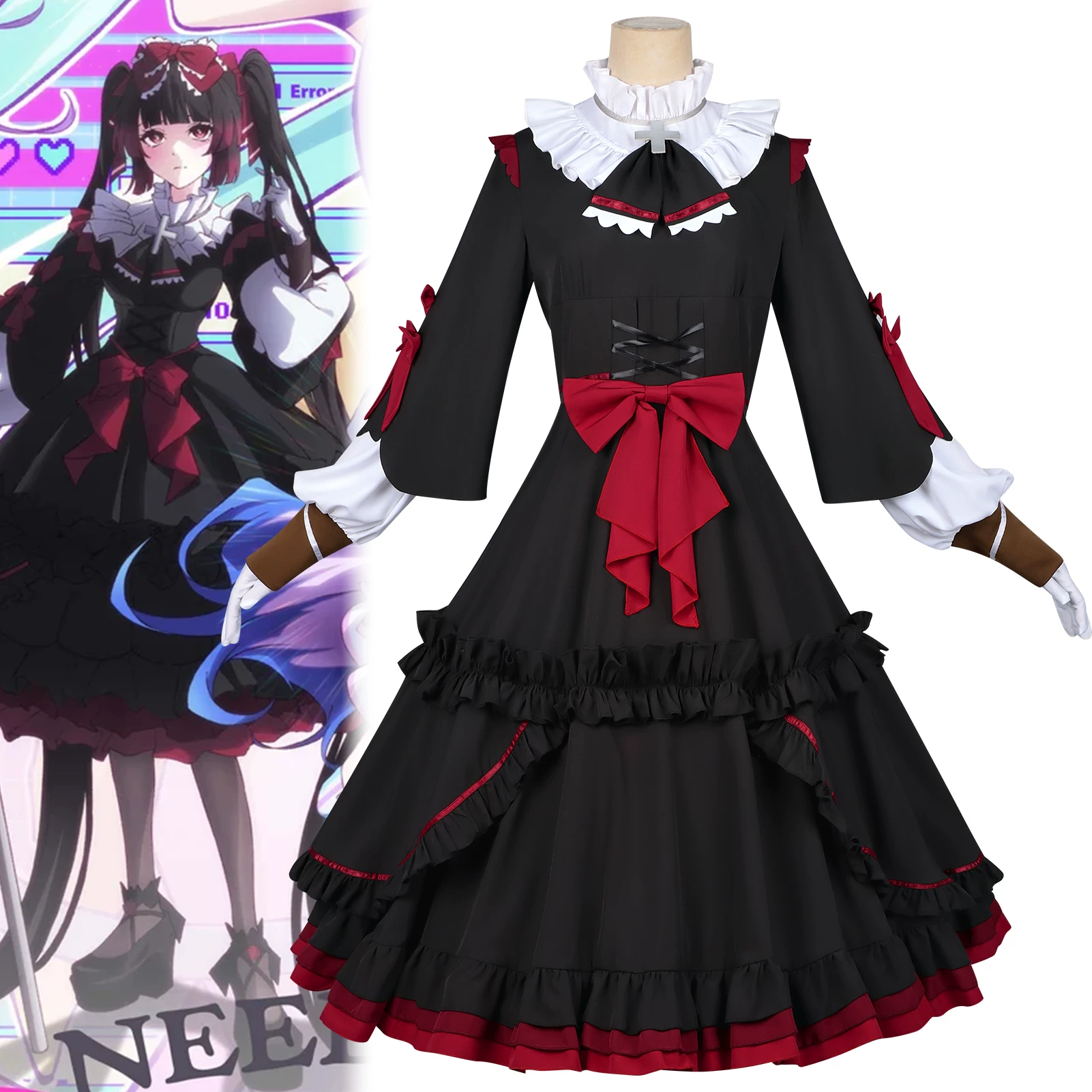 アニメニーディーガールオーバードーズ悟空バラミユキカコスプレ - Anime Cosplay Black Girl のレビューと価格
