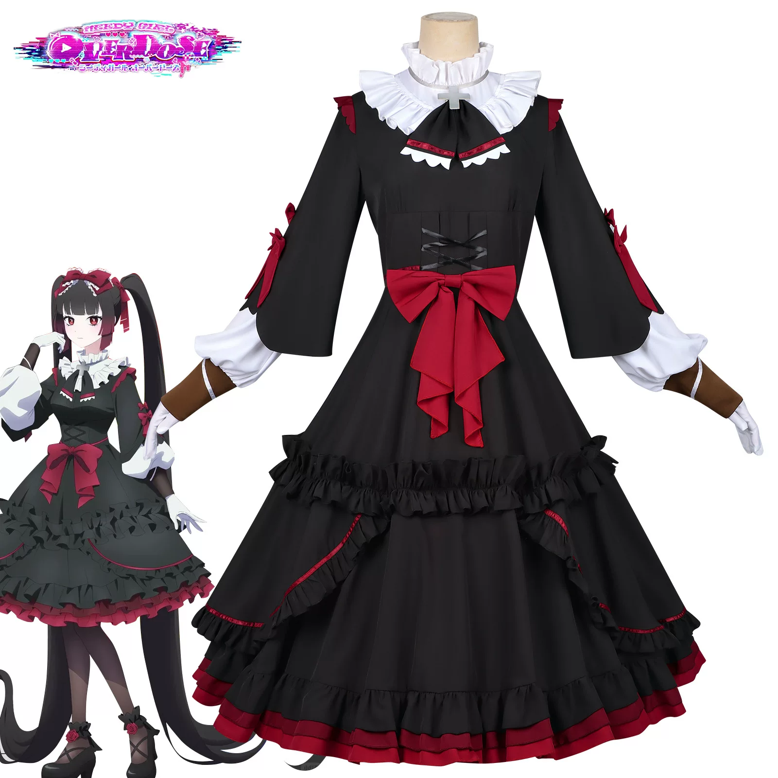 アニメニーディーガールオーバードーズ悟空バラミユキカコスプレ - Anime Cosplay Black Girl のレビューと価格