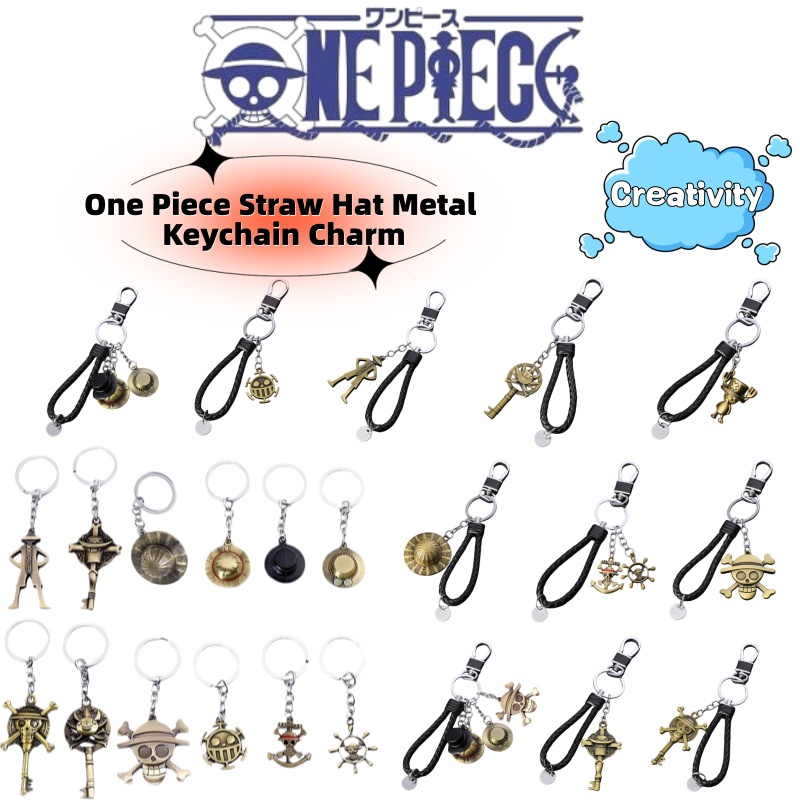 ワンピース　麦わら帽子メタルキーホルダー　ルフィフィギュア　 - One Piece Straw Hat のレビューと価格