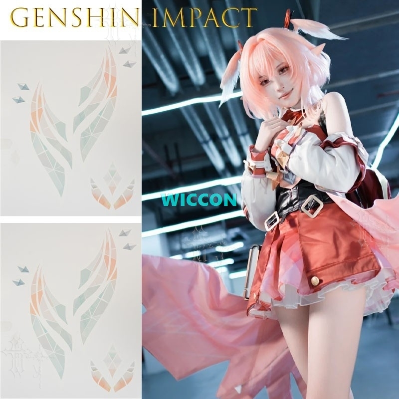 原神レニアコスプレ防水長持ち簡単一時的なタトゥーステッカーゲ - Anime Cosplay Easy のレビューと価格