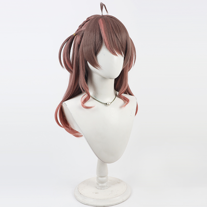 夏色祭りコスプレウィッグ Vtuber ブラウンピンク人工毛 - Anime Cosplay Pink のレビューと価格