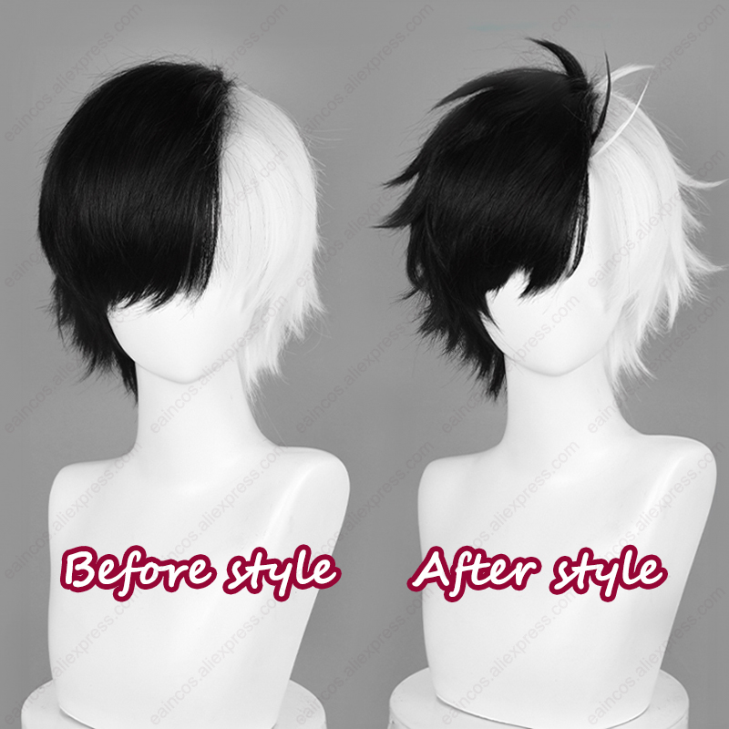 Sakura-女性用コスプレウィッグ,白混合,黒,耐熱性,人 - Anime Cosplay Easy のレビューと価格